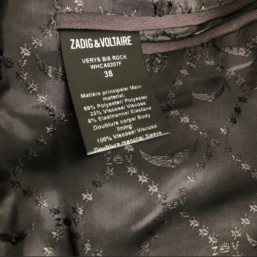 { Zadig & Voltaire } - Verys Bis Rock Blazer - Picture 4 of 4